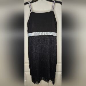 Women's Black Flapper Dress Costume Party Cosplay Evening Dress